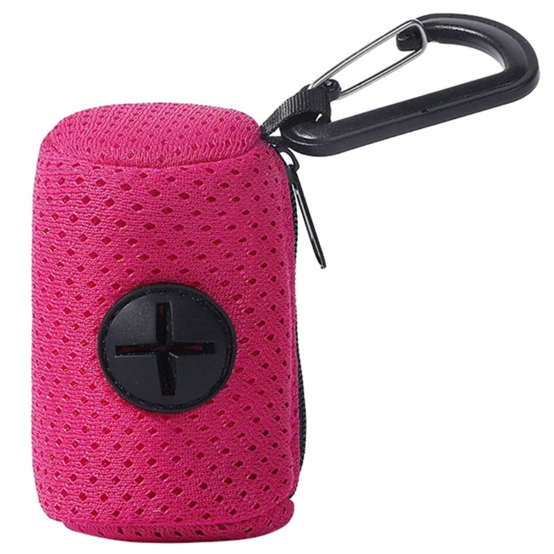 Dog Poop Bag Dispenser — Clip-On Leash Attachment