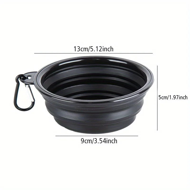 Collapsible Dog Travel Bowl — Portable Silicone