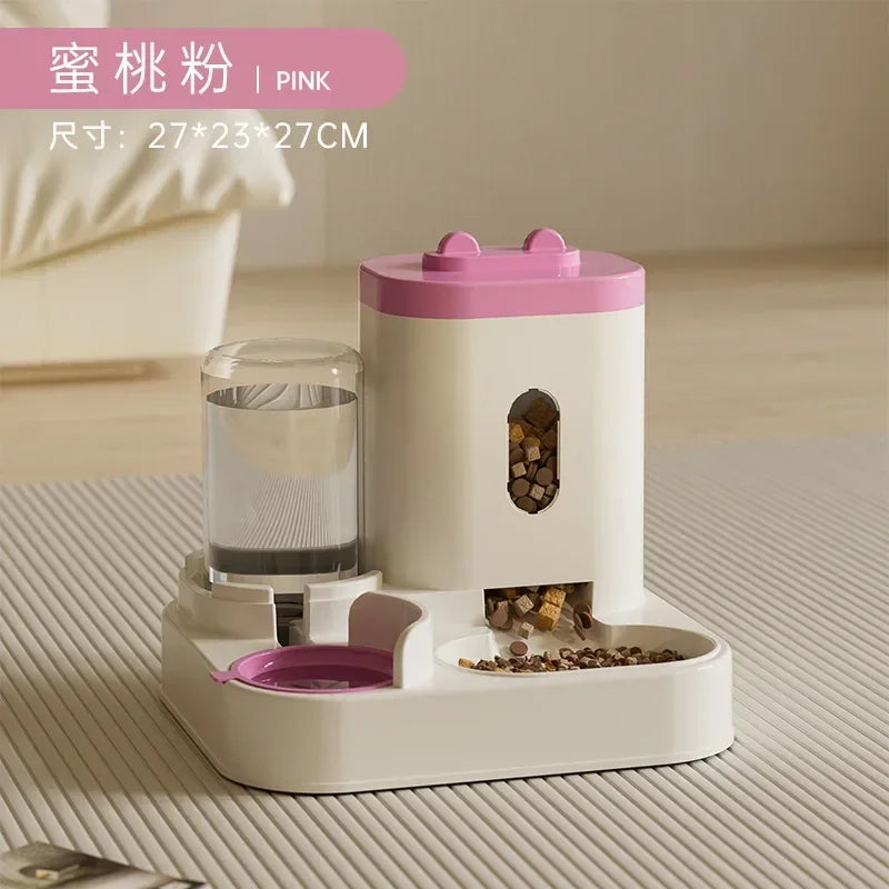 Automatic Pet Feeder & Water Fountain — 2L Combo