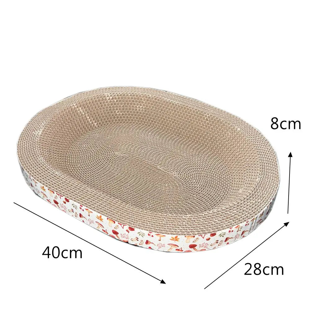 Cat Cardboard Scratcher — Corrugated Lounge Pad