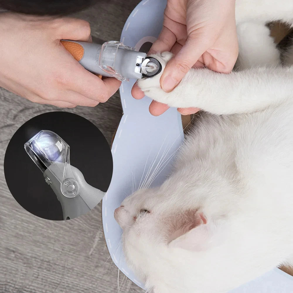 Pet Nail Clipper — Professional with LED Safety Light