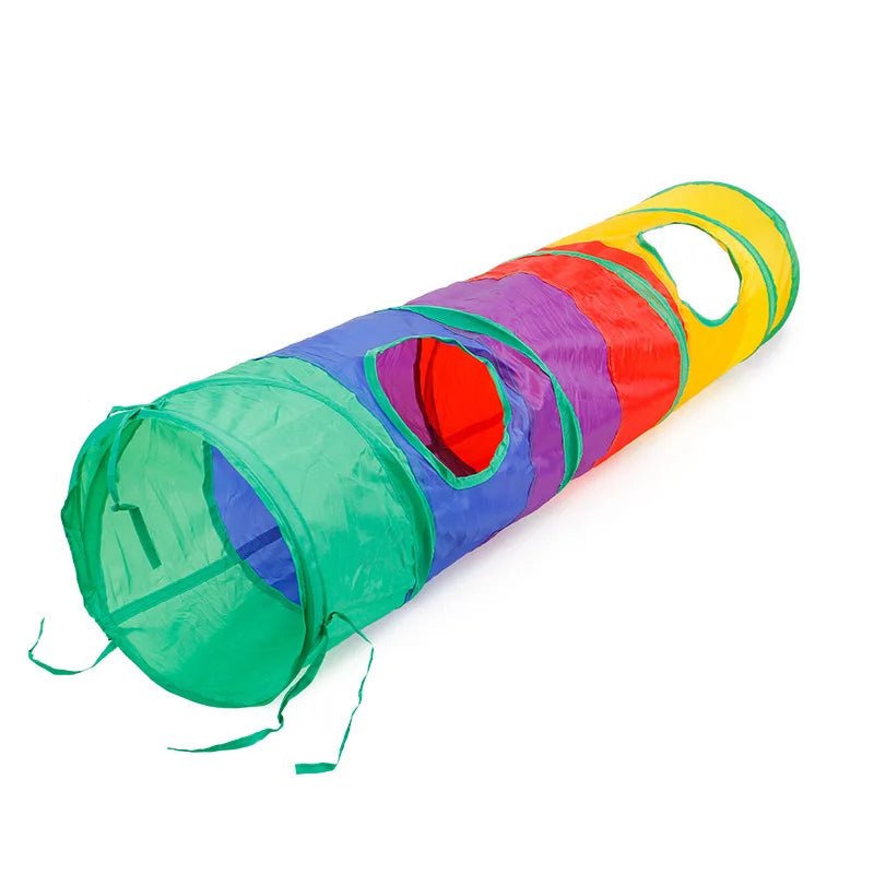 Cat Tunnel Toy — Foldable Crinkle Play Tube