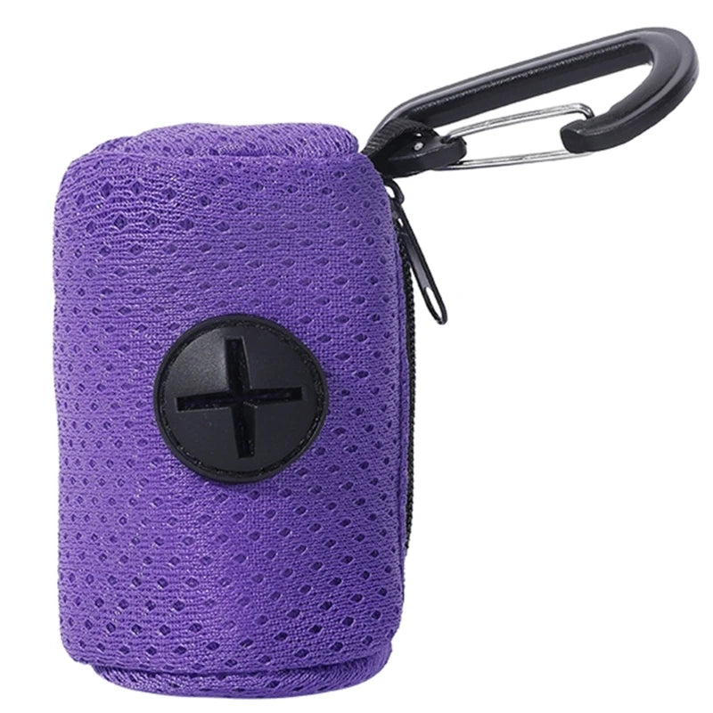 Dog Poop Bag Dispenser — Clip-On Leash Attachment
