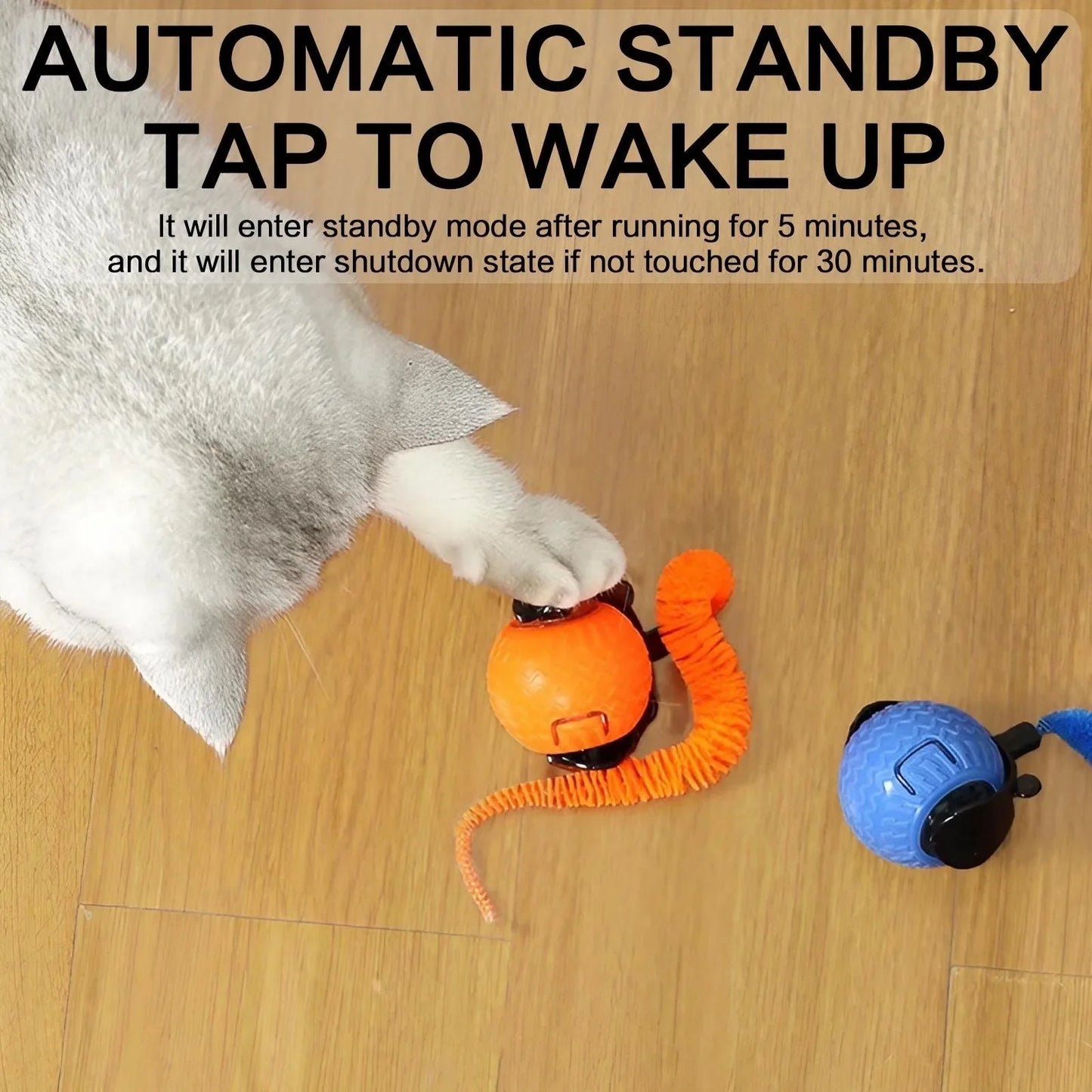 Automatic Interactive Cat Toy — Smart LED Ball