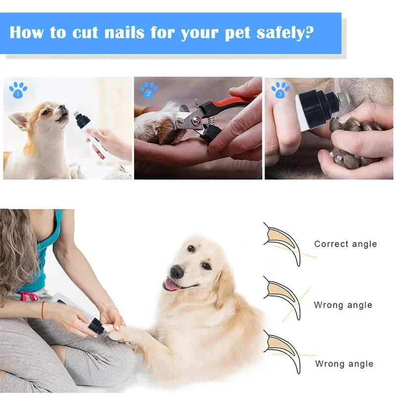 Dog Nail Grinder — Quiet USB Rechargeable