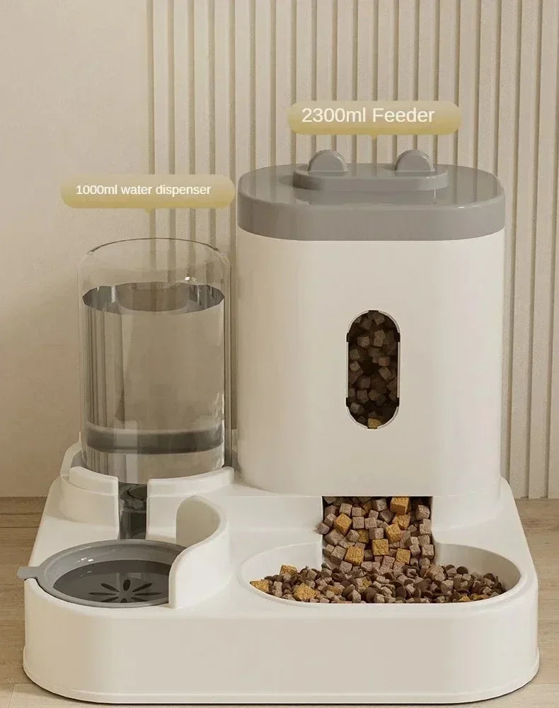 Automatic Pet Feeder & Water Fountain — 2L Combo