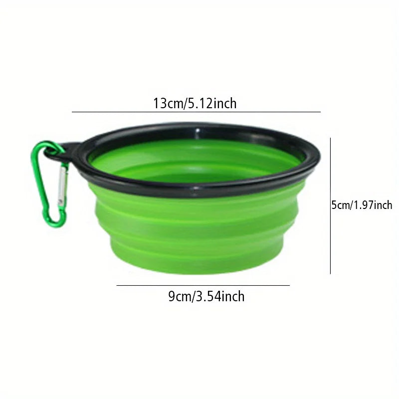 Collapsible Dog Travel Bowl — Portable Silicone