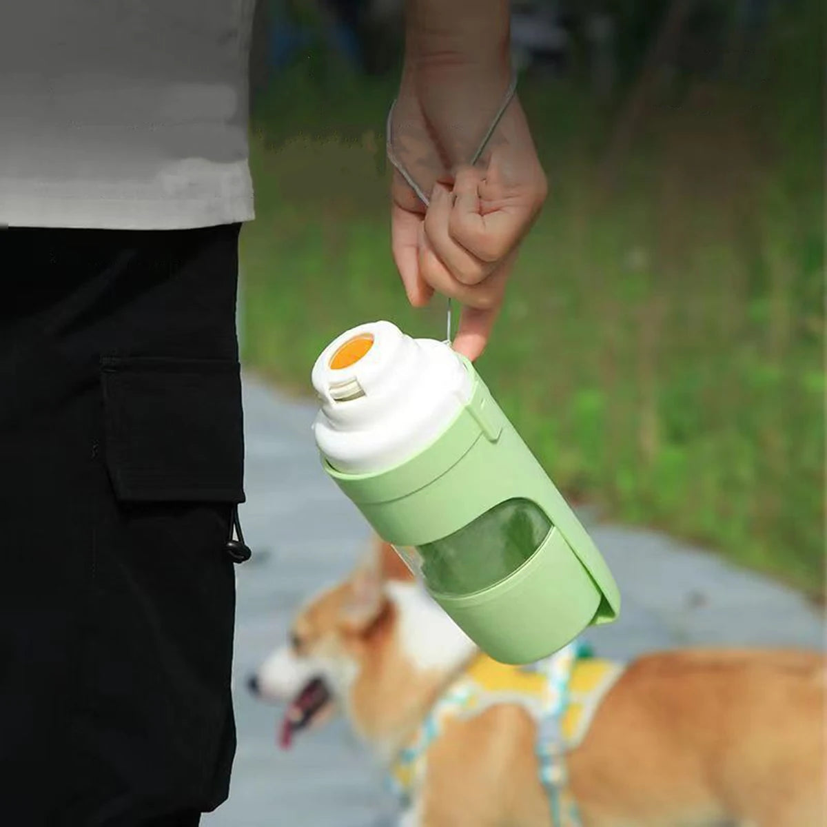Portable Dog Water Bottle — Leak-Proof Squeeze Design