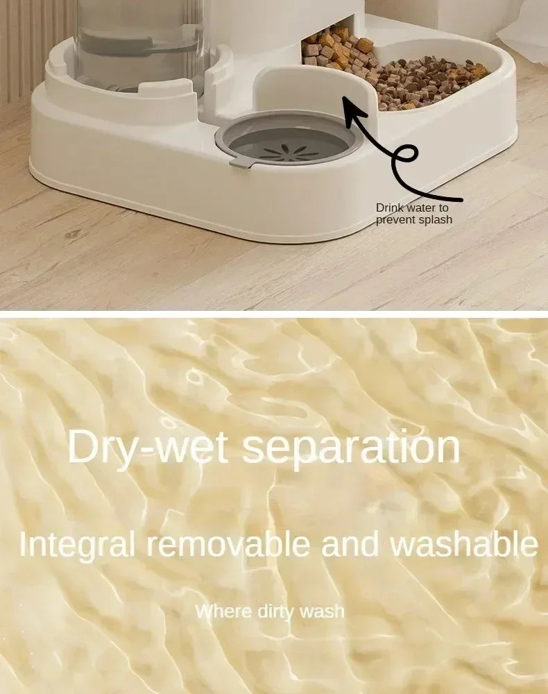 Automatic Pet Feeder & Water Fountain — 2L Combo