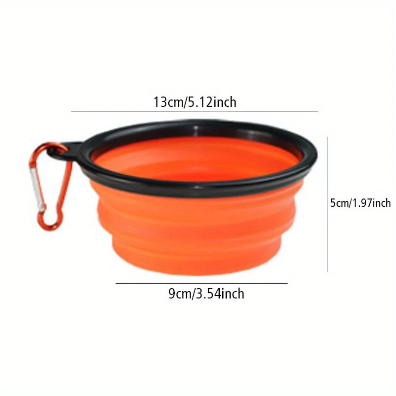 Collapsible Dog Travel Bowl — Portable Silicone