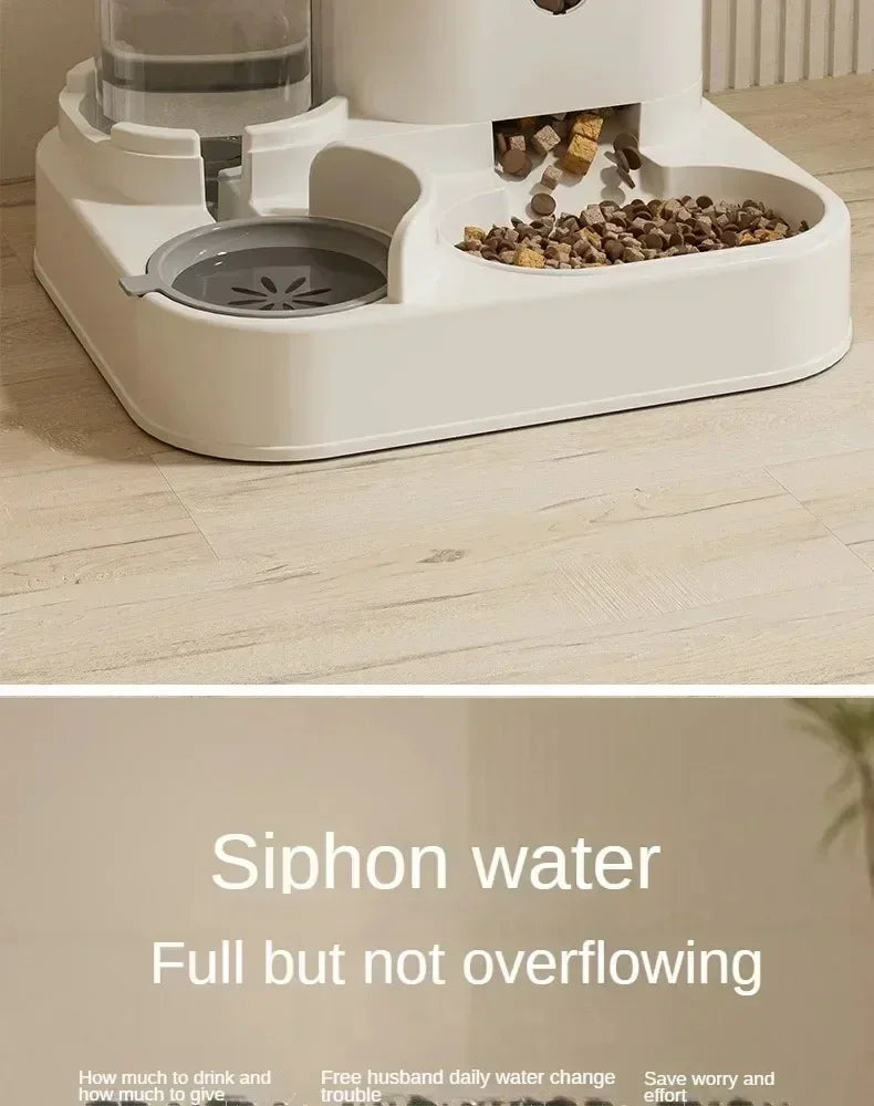 Automatic Pet Feeder & Water Fountain — 2L Combo
