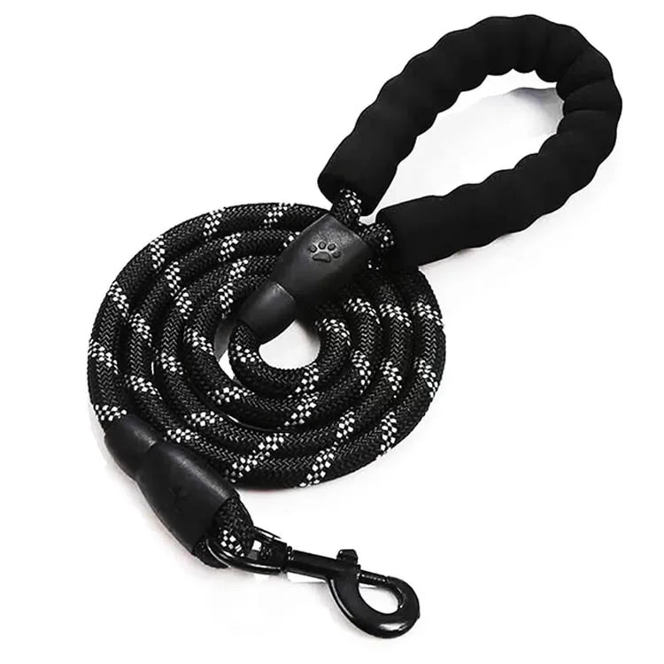 Reflective Dog Leash — Heavy-Duty Nylon