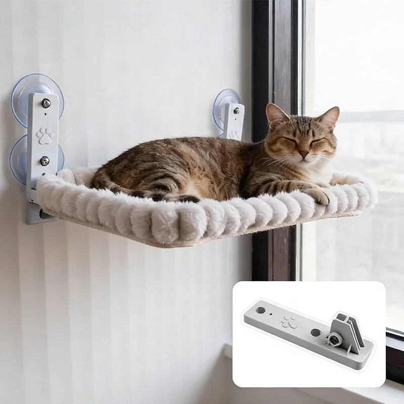 Cat Window Perch — Heavy-Duty Suction Cup Hammock
