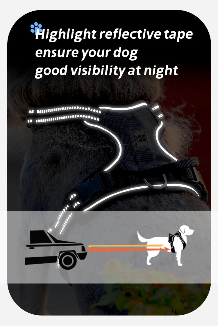 No-Pull Dog Harness — Reflective & Adjustable