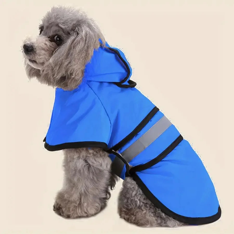 Dog Raincoat — Waterproof with Adjustable Hood