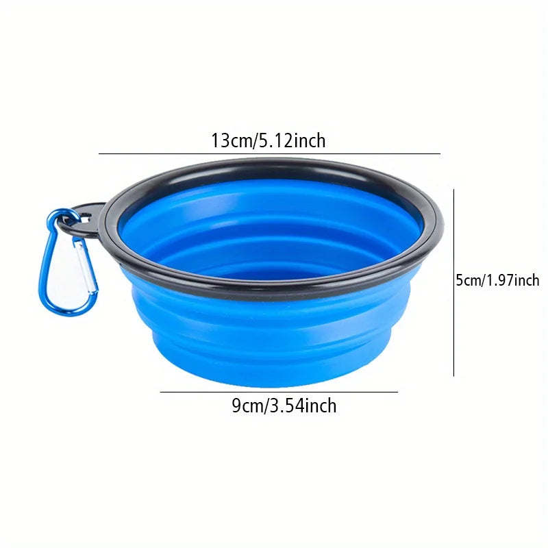 Collapsible Dog Travel Bowl — Portable Silicone