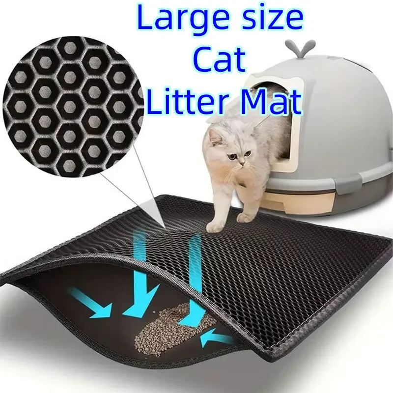 Cat Litter Mat — Double-Layer Waterproof Trapping Mat