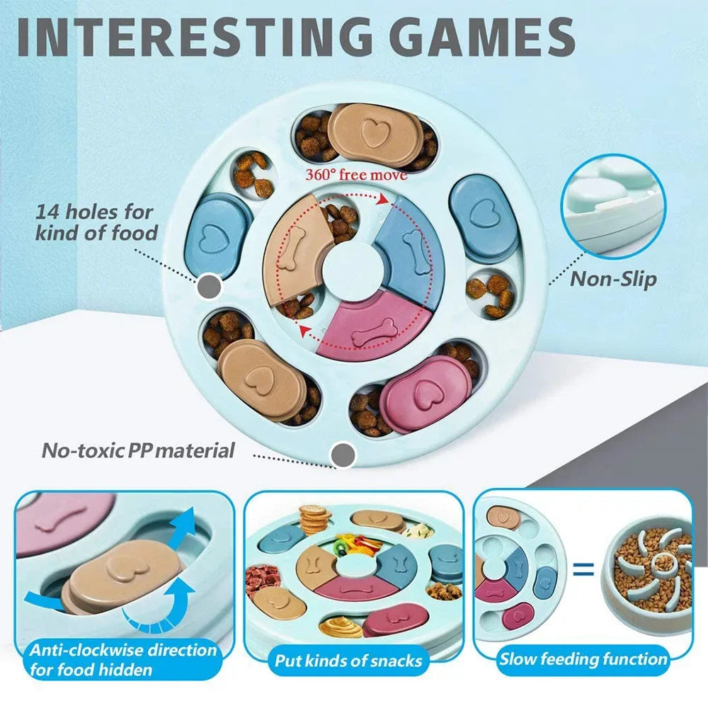 Dog Puzzle Slow Feeder — Interactive IQ Toy