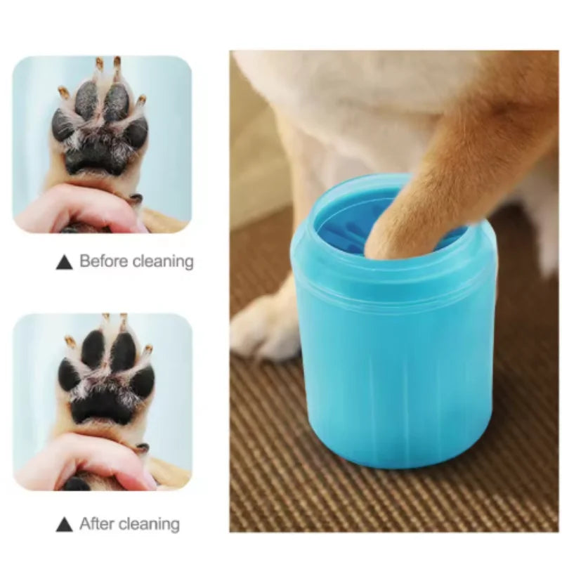 Dog Paw Cleaner Cup — Soft Silicone Bristles