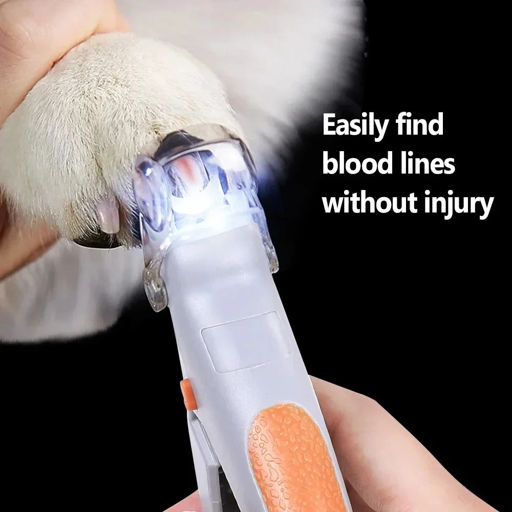 Pet Nail Clipper — Professional with LED Safety Light
