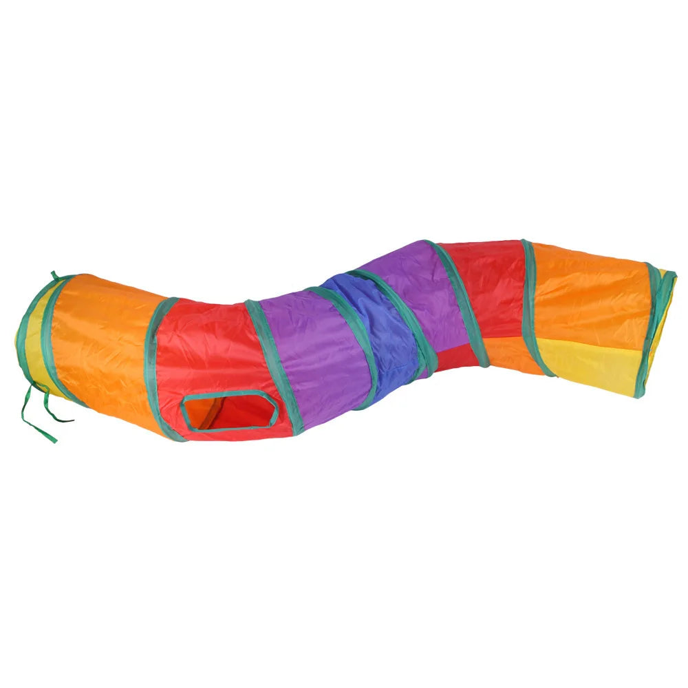Cat Tunnel Toy — Foldable Crinkle Play Tube