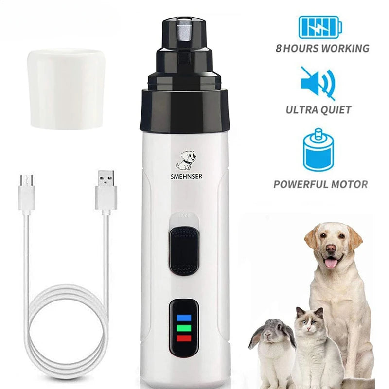 Dog Nail Grinder — Quiet USB Rechargeable