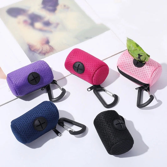 Dog Poop Bag Dispenser — Clip-On Leash Attachment