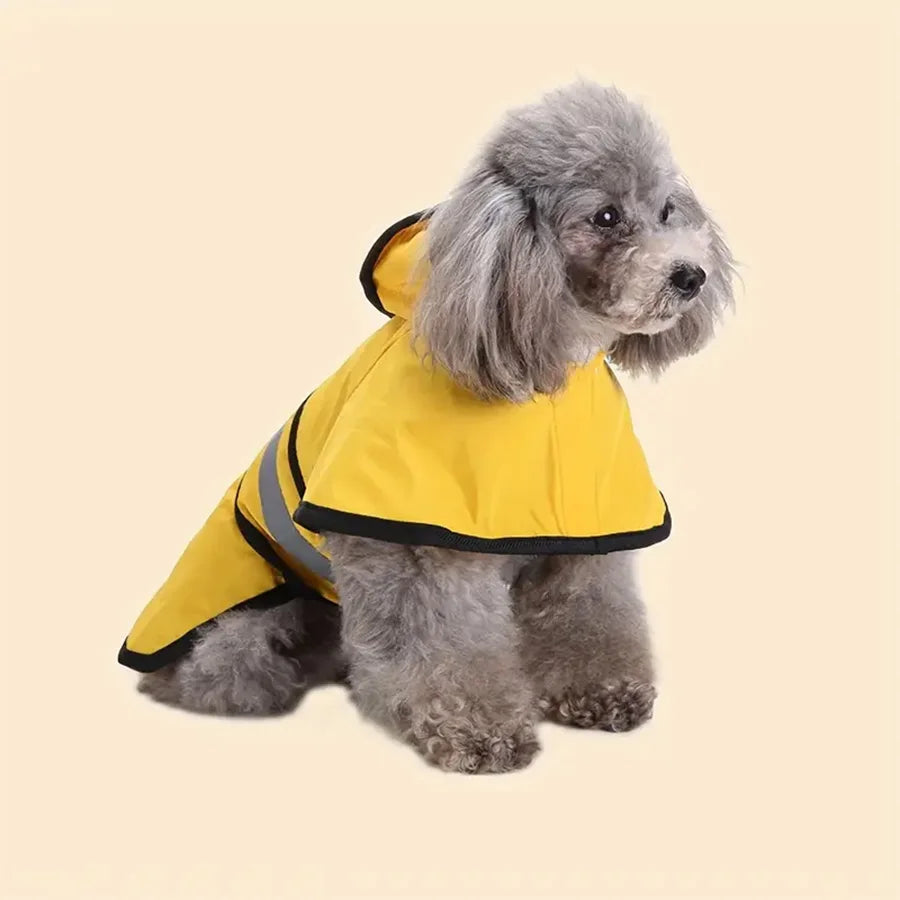 Dog Raincoat — Waterproof with Adjustable Hood