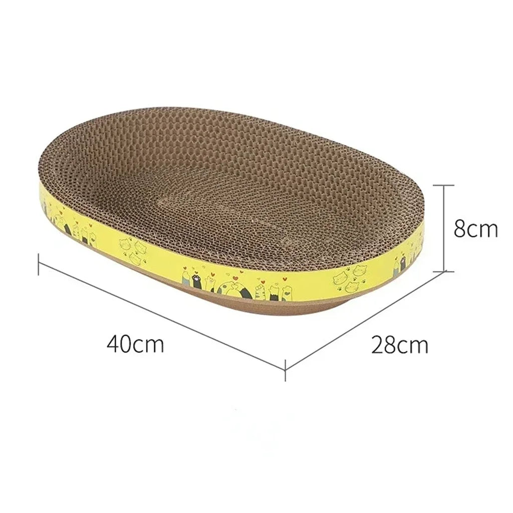 Cat Cardboard Scratcher — Corrugated Lounge Pad