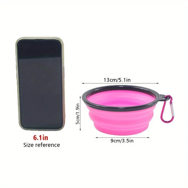 Collapsible Dog Travel Bowl — Portable Silicone
