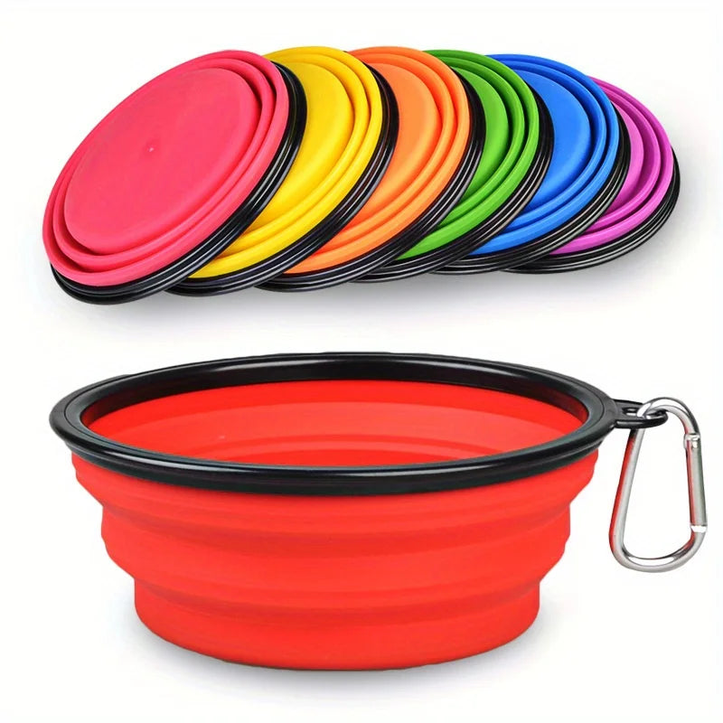 Collapsible Dog Travel Bowl — Portable Silicone