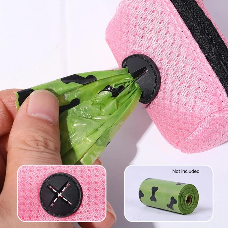 Dog Poop Bag Dispenser — Clip-On Leash Attachment