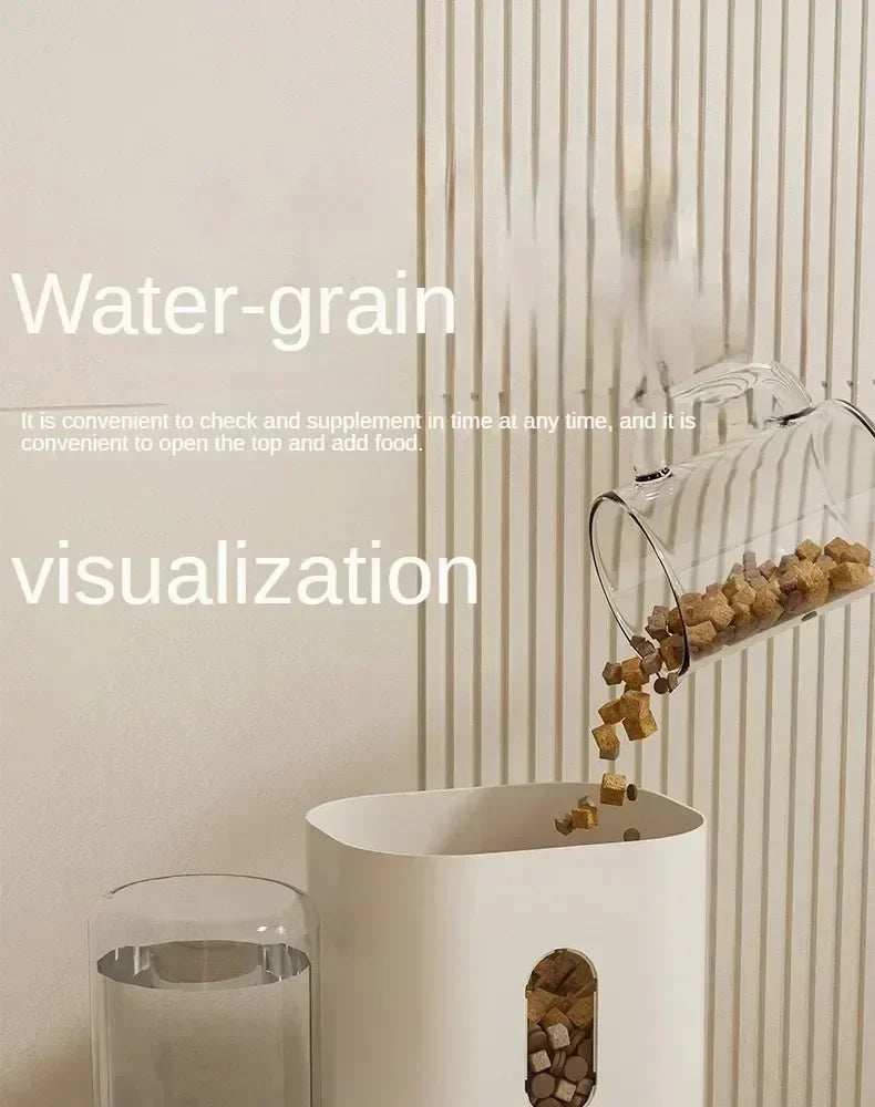 Automatic Pet Feeder & Water Fountain — 2L Combo