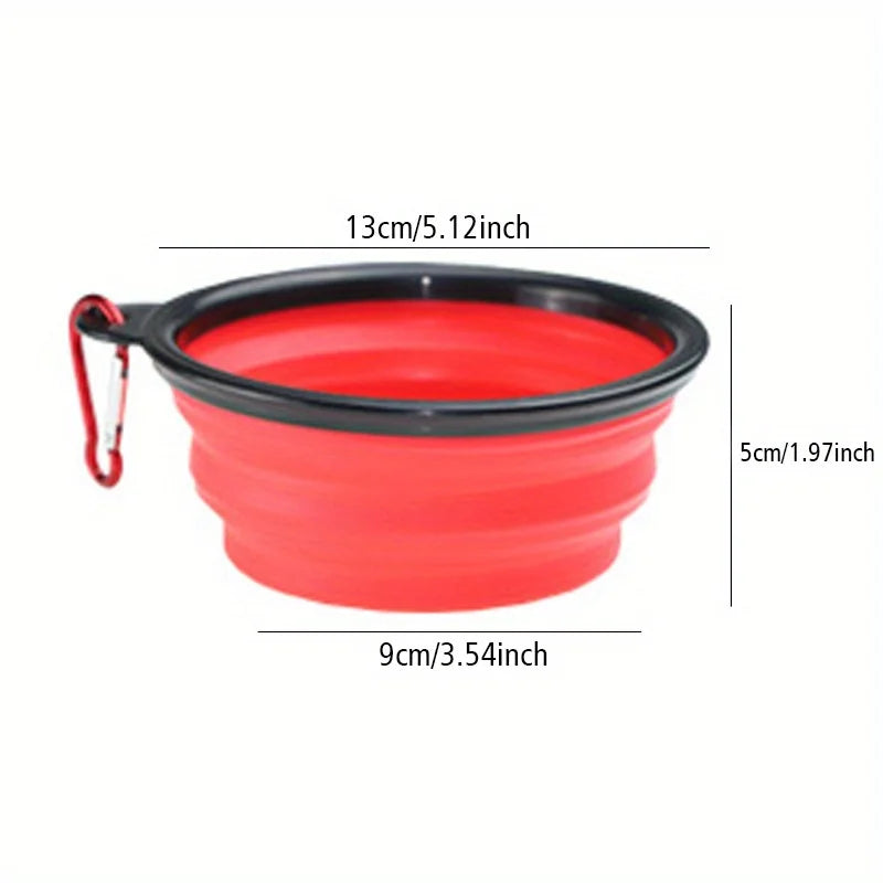 Collapsible Dog Travel Bowl — Portable Silicone