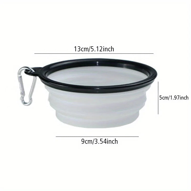 Collapsible Dog Travel Bowl — Portable Silicone