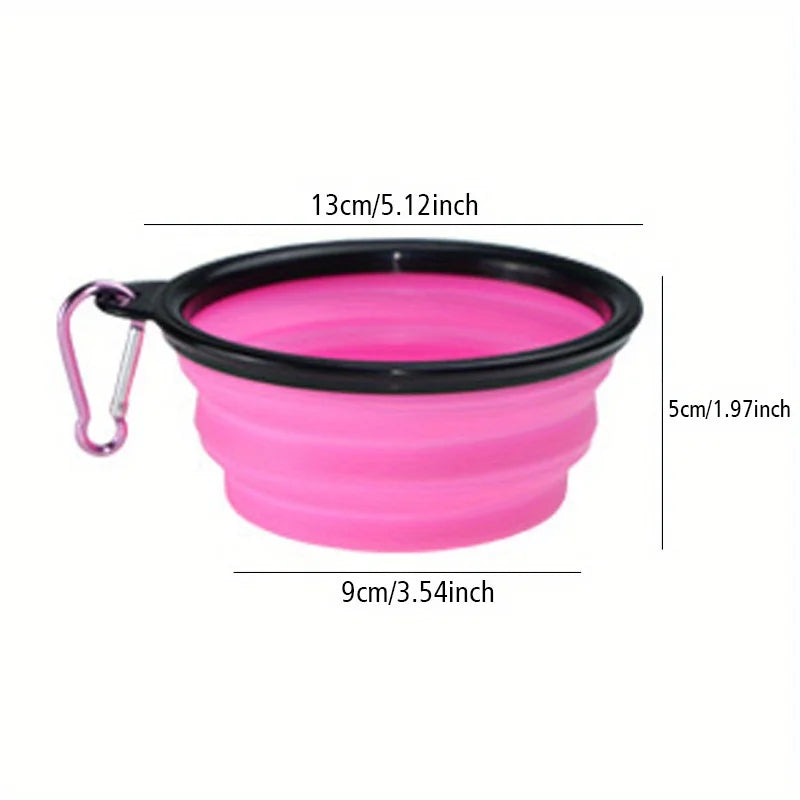 Collapsible Dog Travel Bowl — Portable Silicone