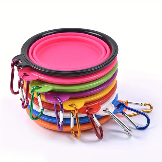 Collapsible Dog Travel Bowl — Portable Silicone