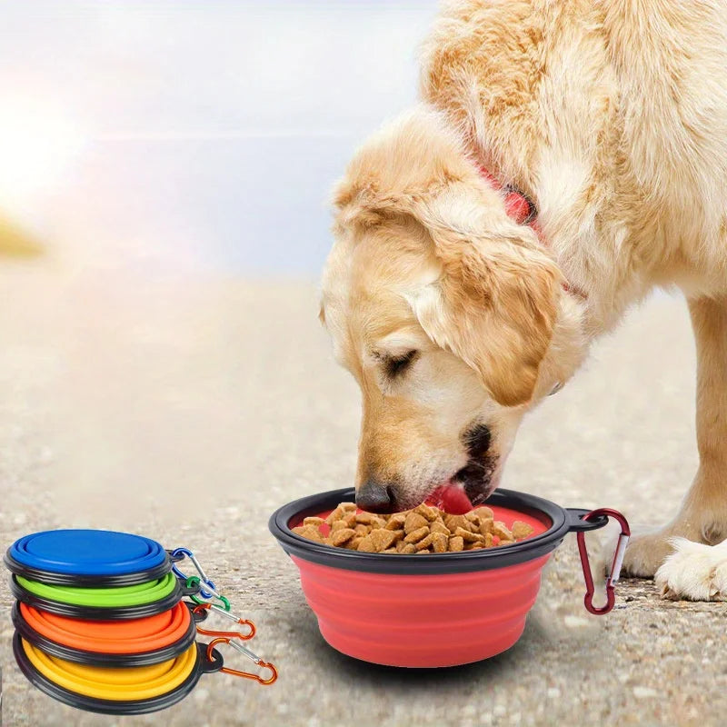 Collapsible Dog Travel Bowl — Portable Silicone