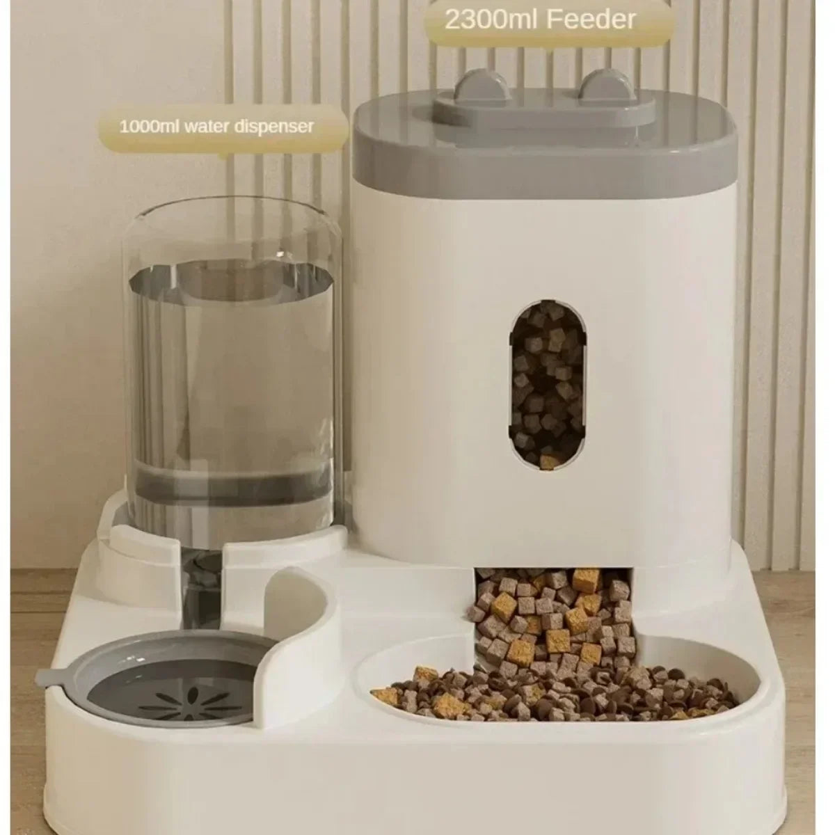 Automatic Pet Feeder & Water Fountain — 2L Combo