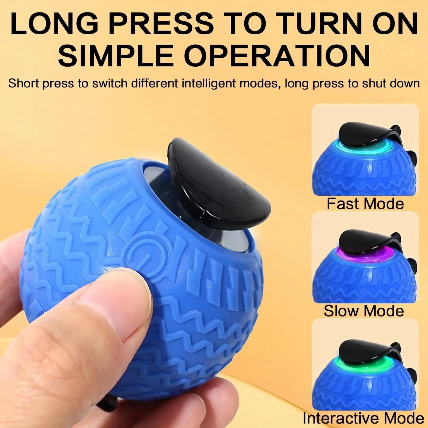 Automatic Interactive Cat Toy — Smart LED Ball