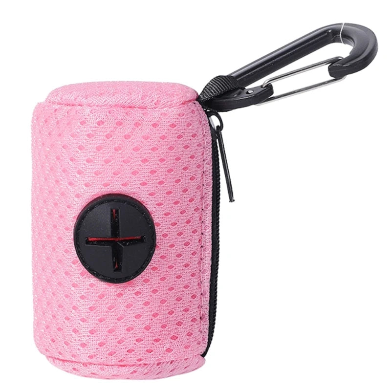 Dog Poop Bag Dispenser — Clip-On Leash Attachment